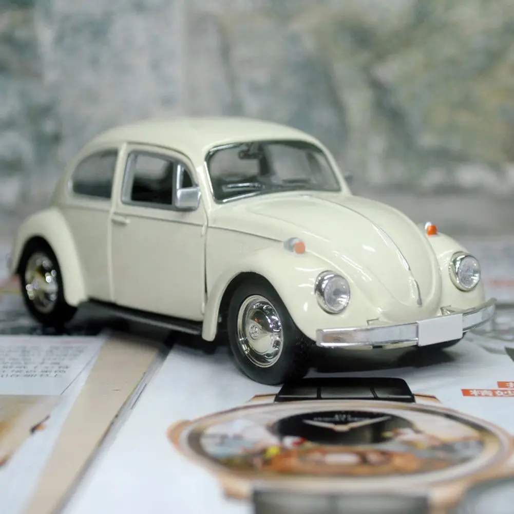 Flexible Car Model Toy Alloy Rubber Vintage Beetle Diecast Pull Back for Children Gift Decor Cute | Игрушки и хобби