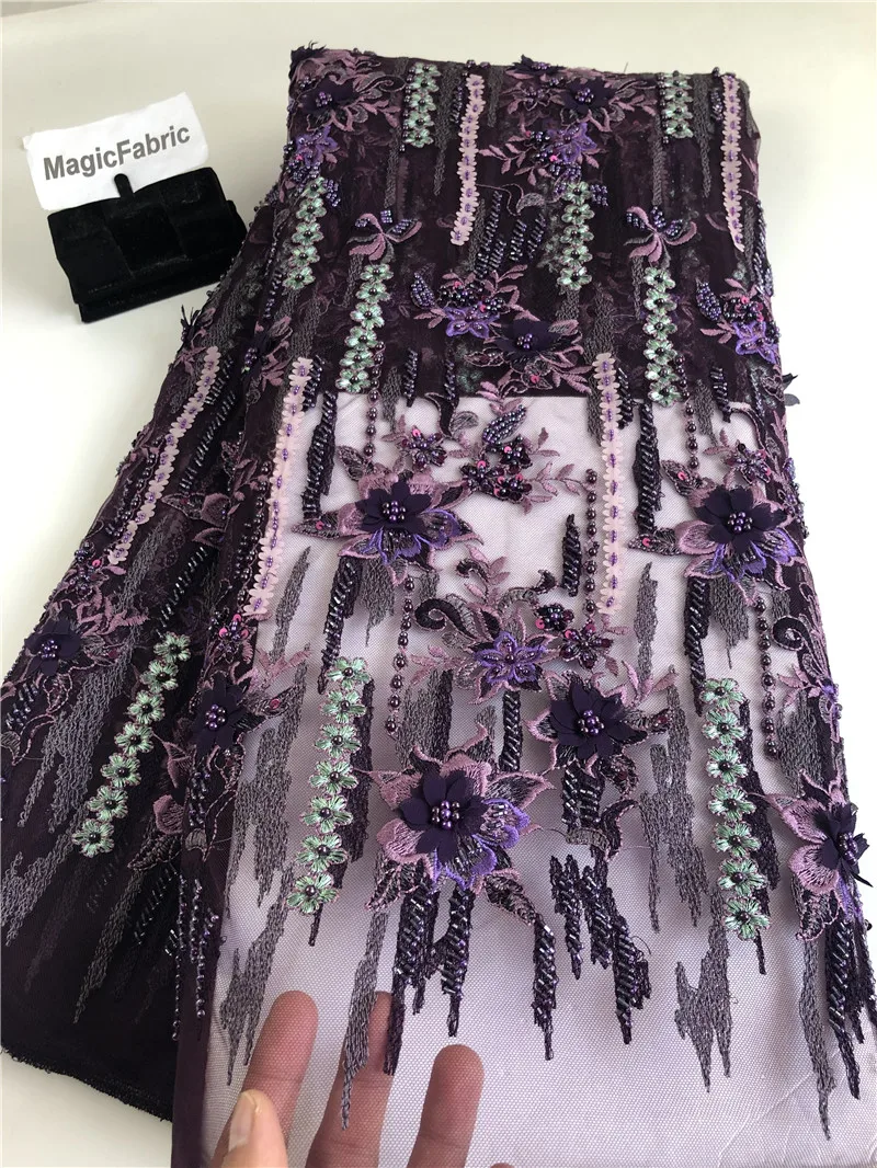 Нигерийская Тюлевая кружевная ткань Лидер продаж вышитая французская сетчатая в