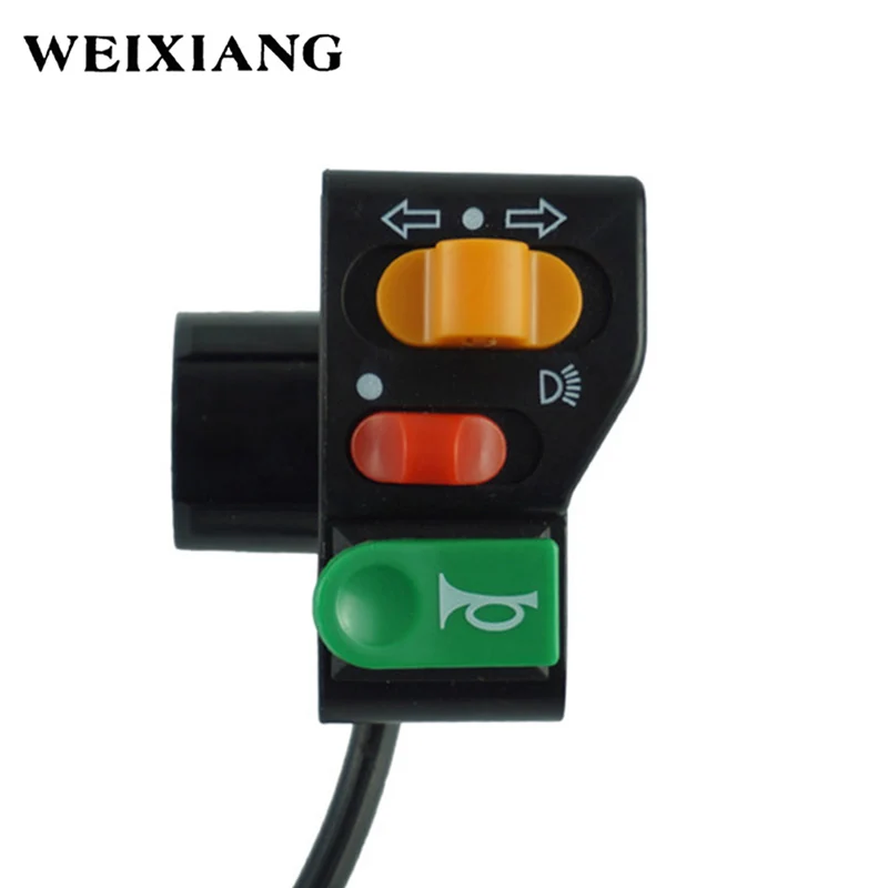 

Universal Motorcycle Motorbike 22mm 7/8" Switch On Off Horn Headlight Turn Signals Push Button Handlebar Control Switches