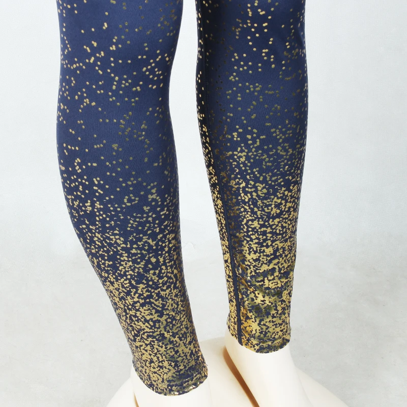 

Pants Women Gym Slim Fit Sports Leggings Golden Print High Waist Push Up Fitness Leggings Athletic Pants