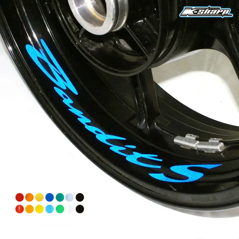 

8pcs CUSTOM INNER RIM DECALS WHEEL Reflective STICKERS STRIPES For SUZUKI BANDIT 1250S BANDIT S ALL