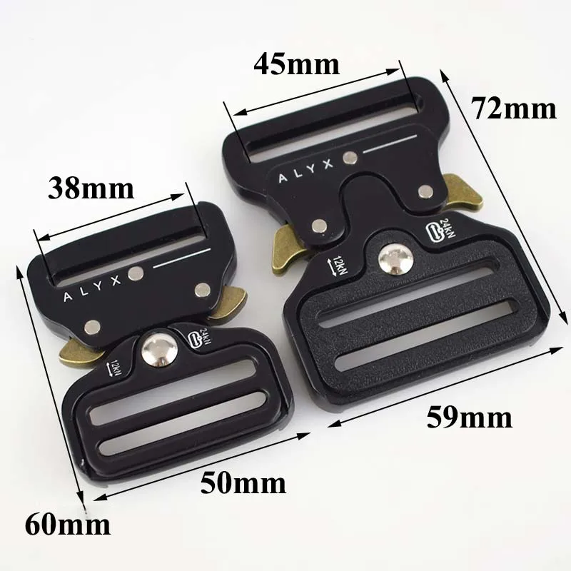 Meetee 38/45MM Webbing Metal Bag Strap Quick Side Release Buckle Shackle Belt Clip Clasp DIY Bags Clothes Accessories AP646|Пряжки и