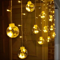 3m 12 ball led copper wire light wishing ball curtain light lantern wish ball wedding holiday party decor led lights