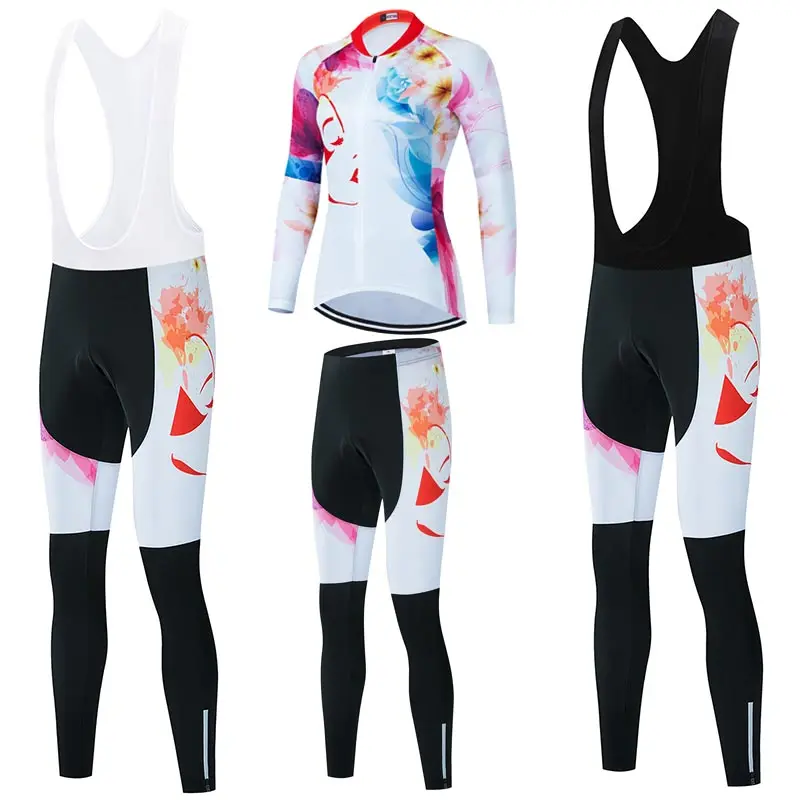 

SUDU SUDO Women Autumn Pro Cycling Jersey Set /Anti-UV MTB Bicycle Wear Ropa Ciclismo Cycling Clothes Cycling Clothing For Women
