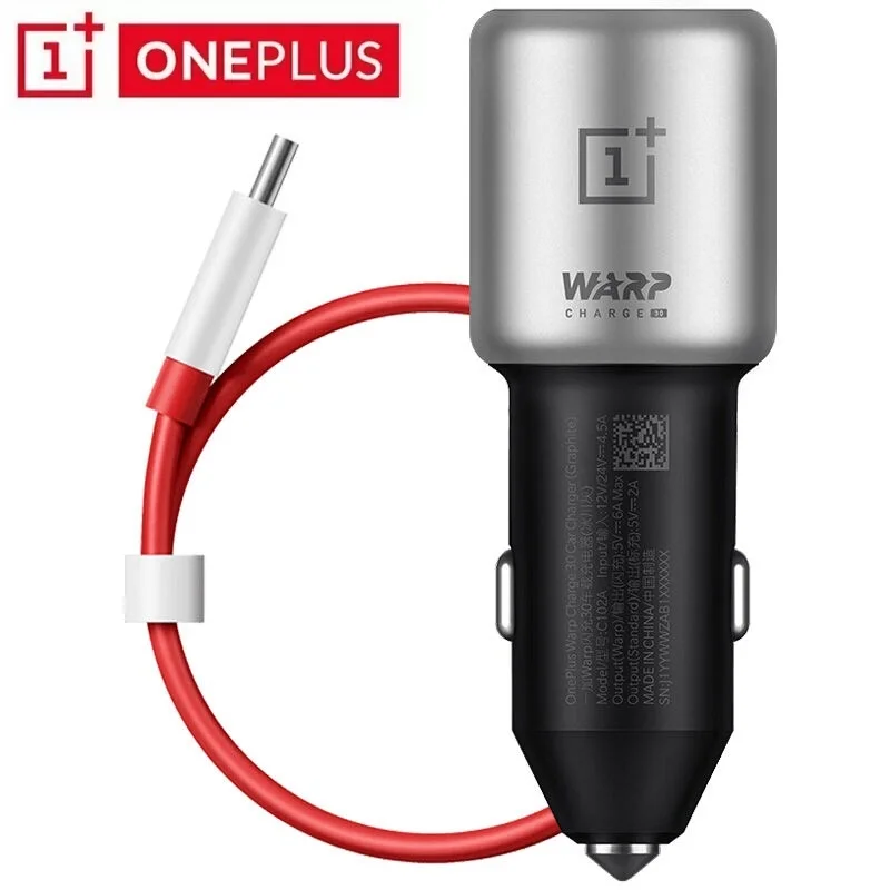 Автомобильное зарядное устройство originina Oneplus 8 pro 30 Вт 5 В = 6A max быстрая зарядка