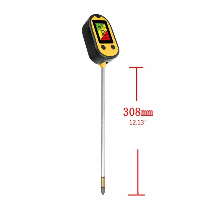 

6 in 1 Soil PH Meter Sunlight PH Tester Garden Flowers Soil Moisture Sensor Meter Plants Acidity Humidity PH Monitor
