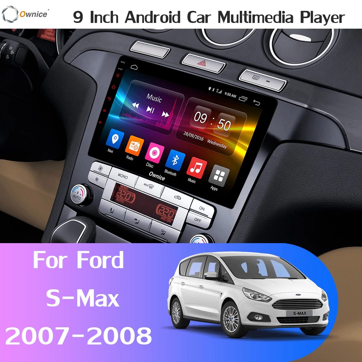360 ° Pano ram ic 4 × камера 4G LTE ГБ ОЗУ + 32 Android 9 0 IPS Автомобильная Радио для Ford S Max 2007 2008 GPS