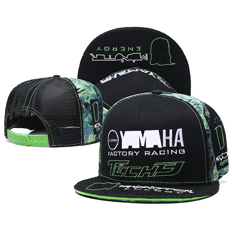 Бейсболка moto gp с вышивкой креативная Кепка отверстием в клетку логотипом yamaha для