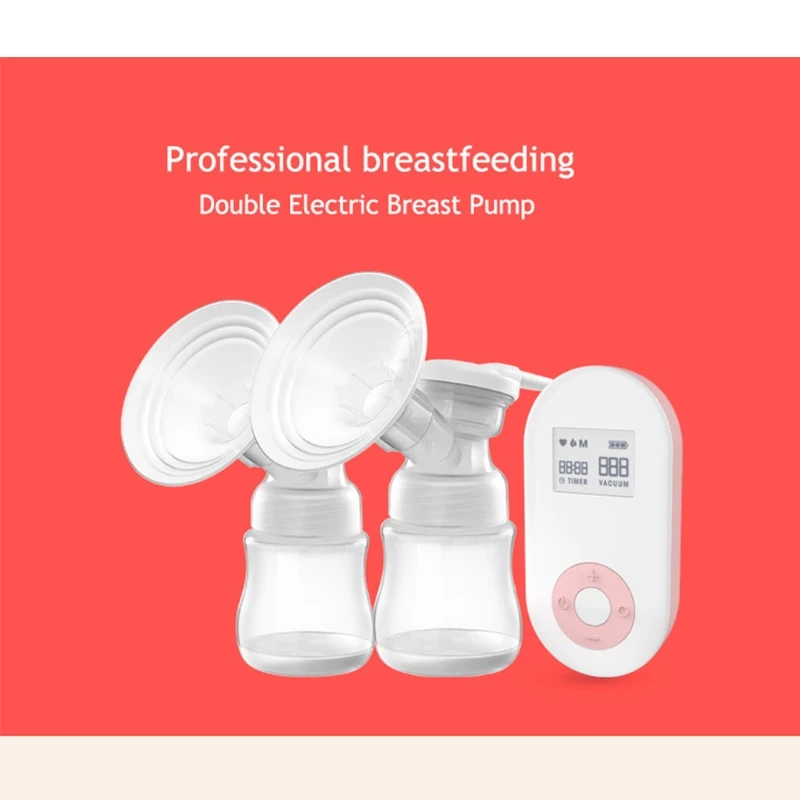 

Smart Electric Double Breast Pump Full Silicone Portable Baby Nipple Silence Suction Cup Feeding Milk Bottles Rechargeable Infan