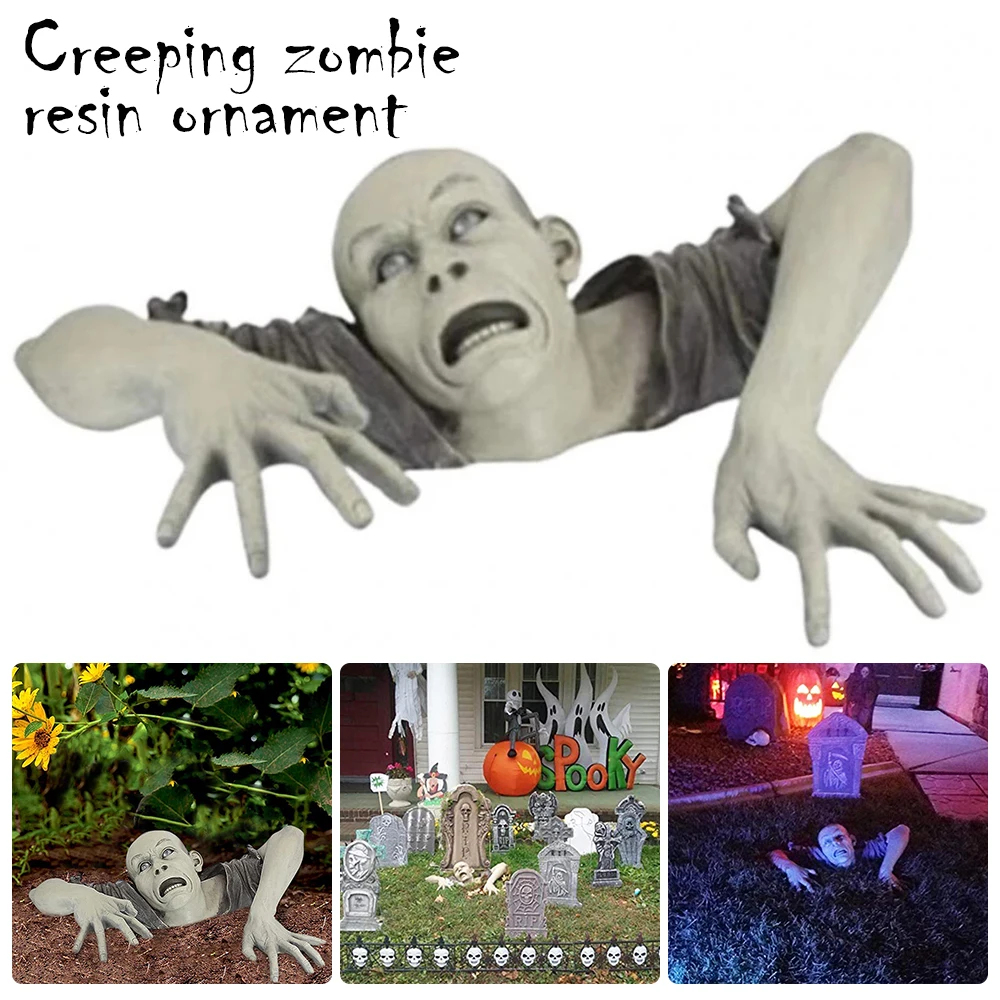 

Хэллоуин, ужас, ползание, статуя зомби, садовая скульптура, украшение, Хэллоуин, Декоративная скульптура, кладбище