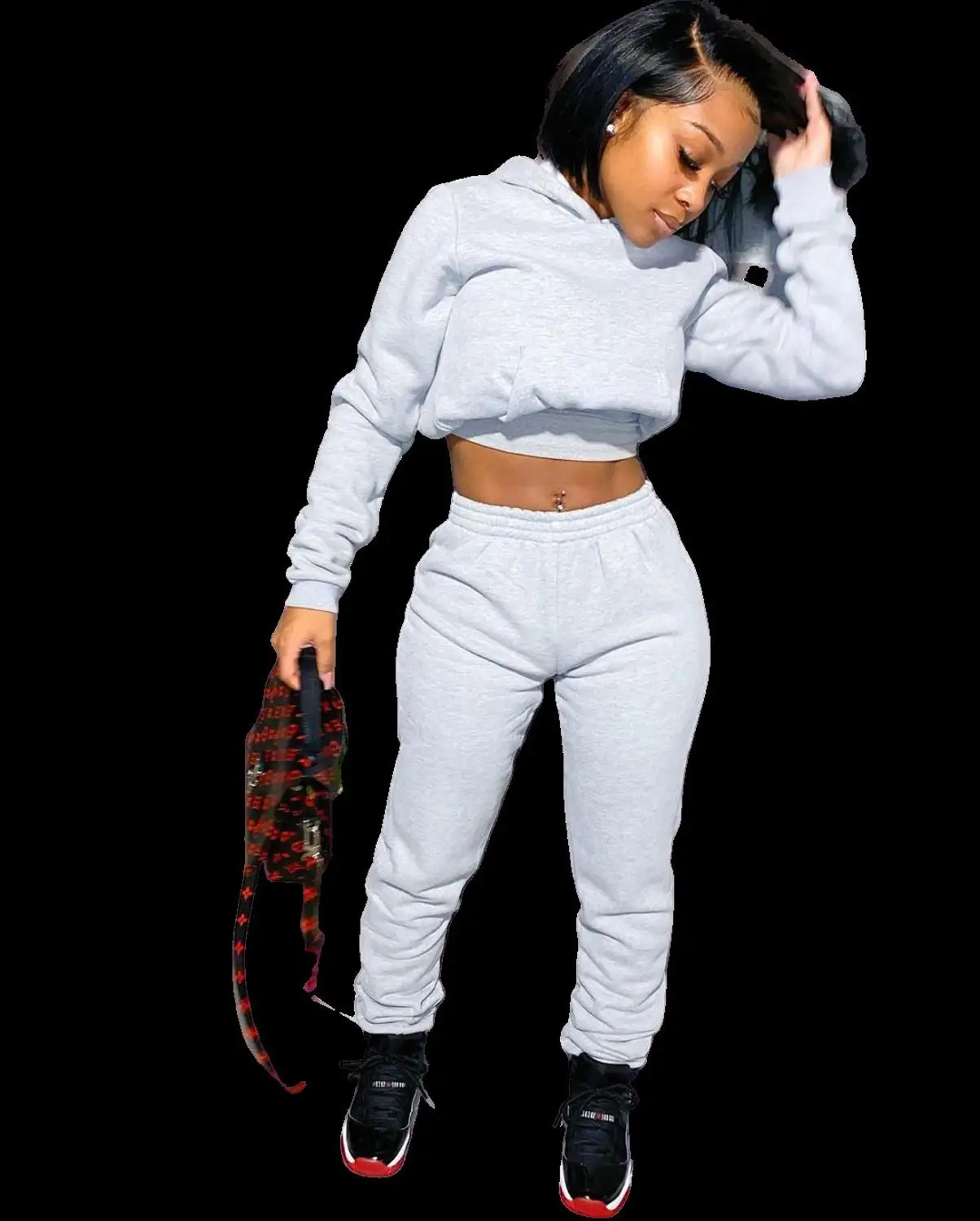 

Sporty 2 Piece Set Hoodies and Sweatpants Fall Winter Clothes Women Two Piece Outfits Casual Tracksuits Sweatsuits Solid color