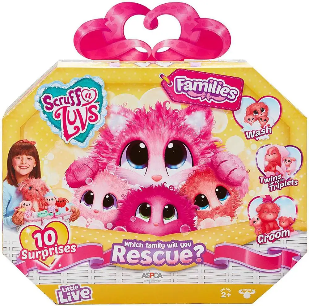 Плюшевые куклы серии 5 скрабы a Luvse аксессуары для детей 10 сюрпризов собака в ванну