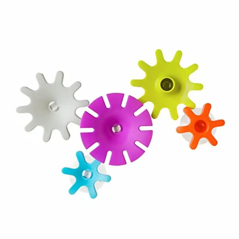 

5pcs Young Kids Suction Cup Gear Waterwheel Toys Baby Rotation Bath Toys