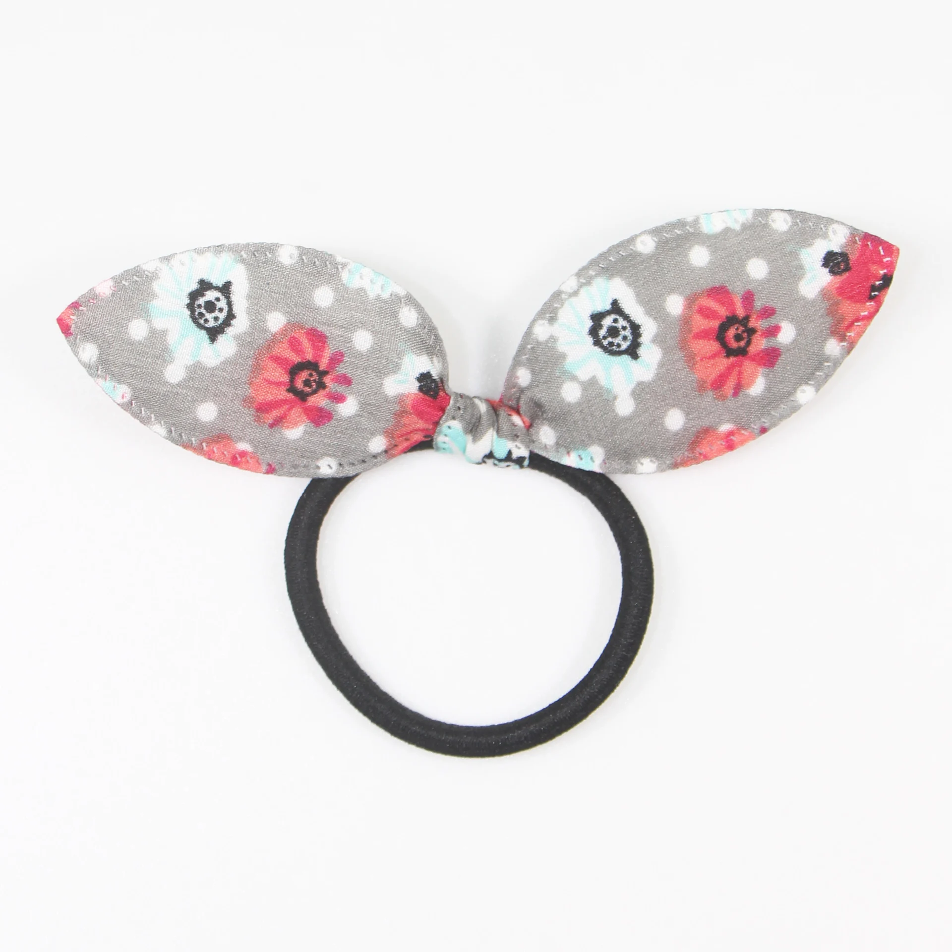 100 шт. милые резинки для волос с кроличьими ушками полосатые эластичные повязки в