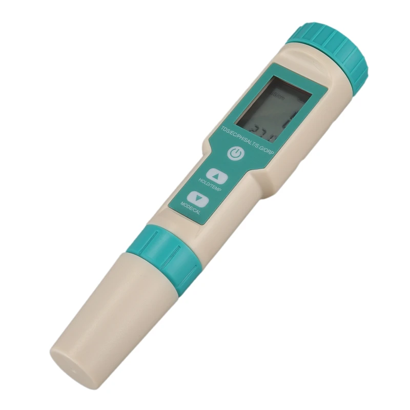 

NEW-Digital Salinity Tester 7 in 1 ORP/Salinity/PH/TDS/EC/SG/TEMP Meter ORP Monitor Water Quality Detector for Aquarium