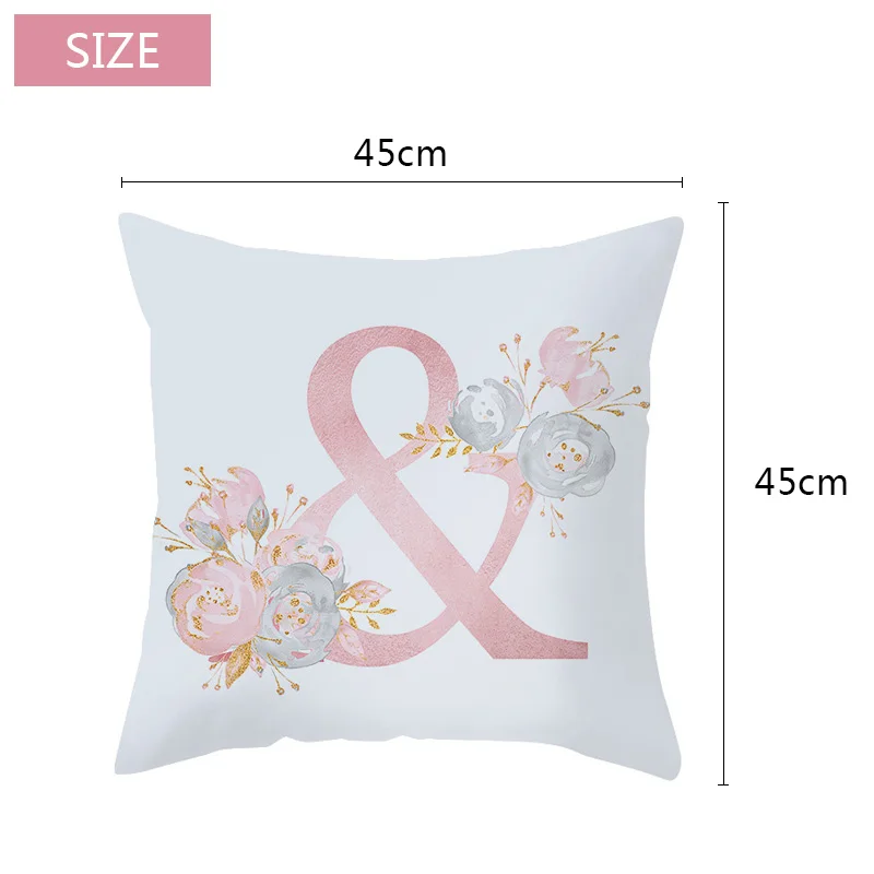 Чехол на подушку декоративный чехол для подушки с надписью и принтом цветами