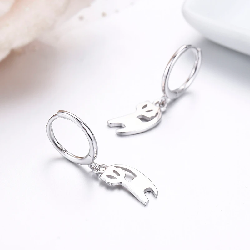 Милые серьги подвески из стерлингового серебра 925 пробы с круглыми звеньями в