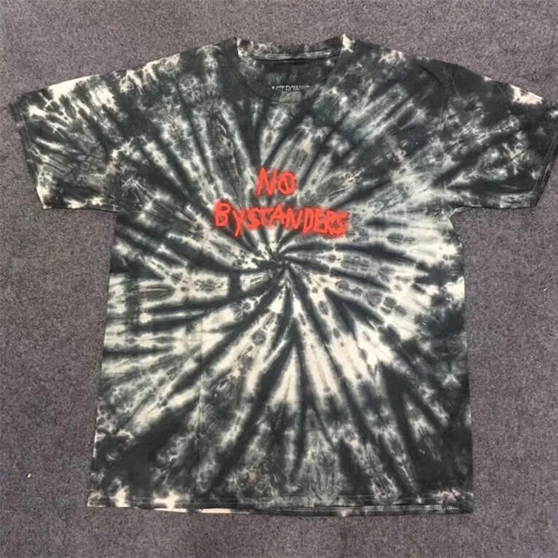 

ASTRONAUT BLACK TIE DIE T shirt Men Women 1:1 Hip hop TRAVIS SCOTT t-shirts High Quality ASTROWORLD Tee