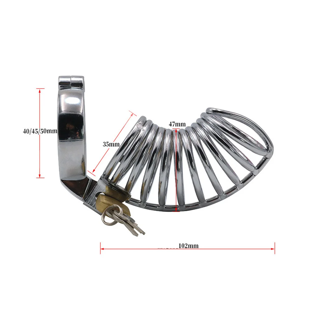 БДСМ металлическая клетка для пениса мужское визуальное устройство кольцо члена