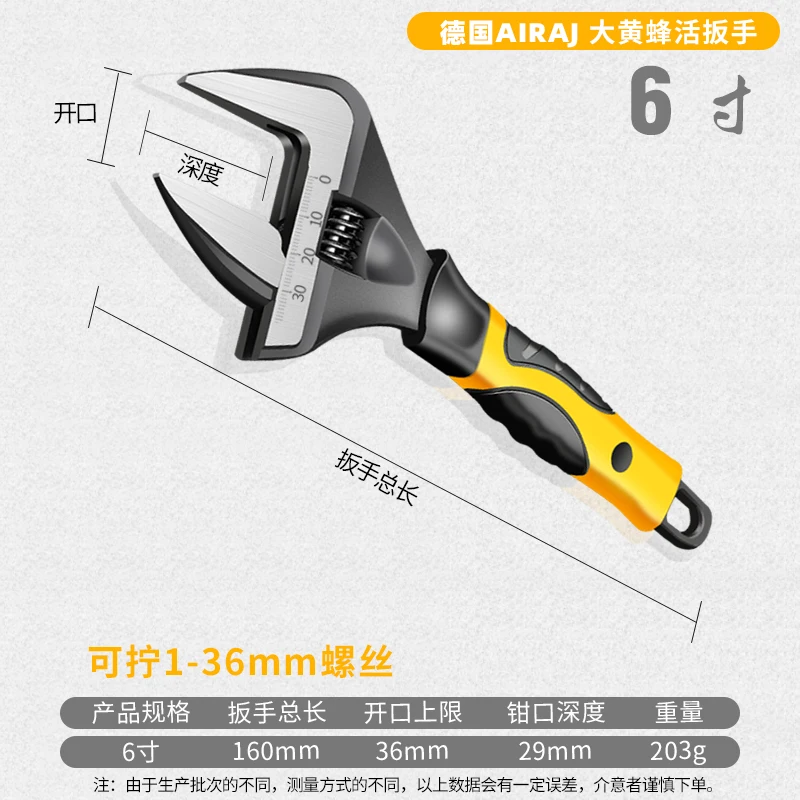 Multi-function Mini Universal Wrench  Adjustable Wrench Household Hand Tools Pipe Pliers Garden Strength Hold Manual Repair Tool