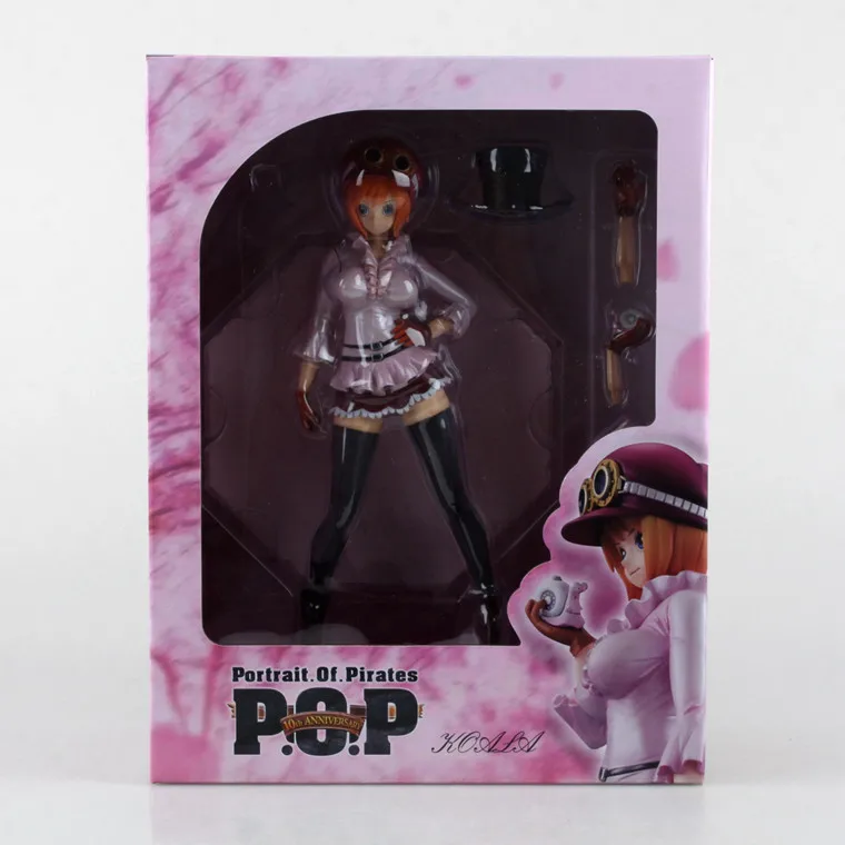 

POP Classic Comic Anime One Piece Koala Hat Den Den Mushi Sexy Portrait Of Pirates 10th Anniversary 23CM Action Figure