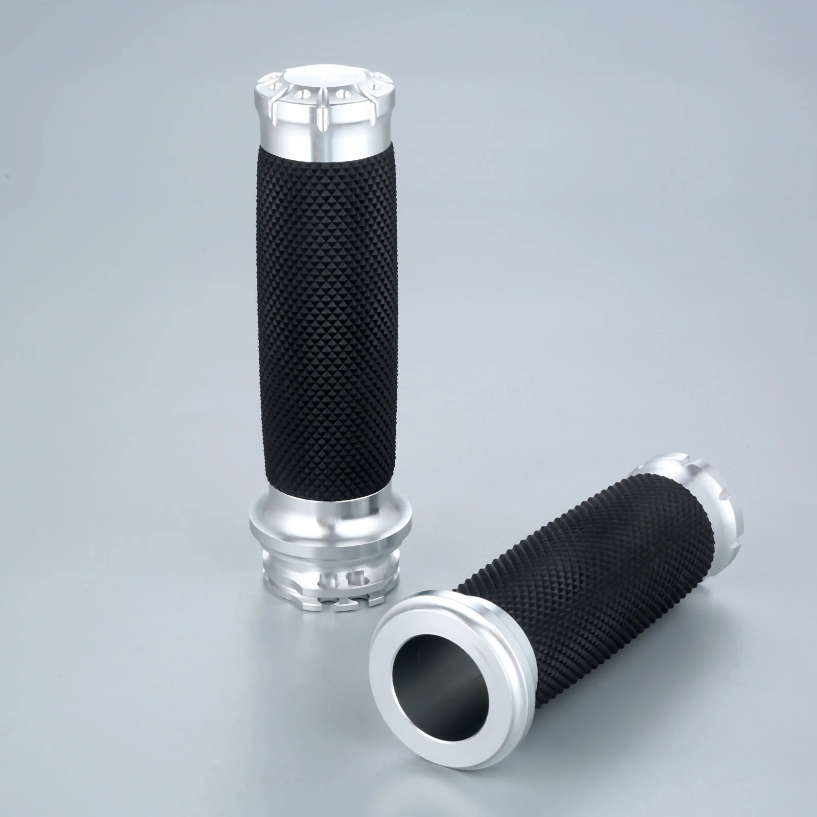 Ручки для мотоцикла с алюминиевой резиновой подкладкой 25 мм 7/8 дюйма|Защита от