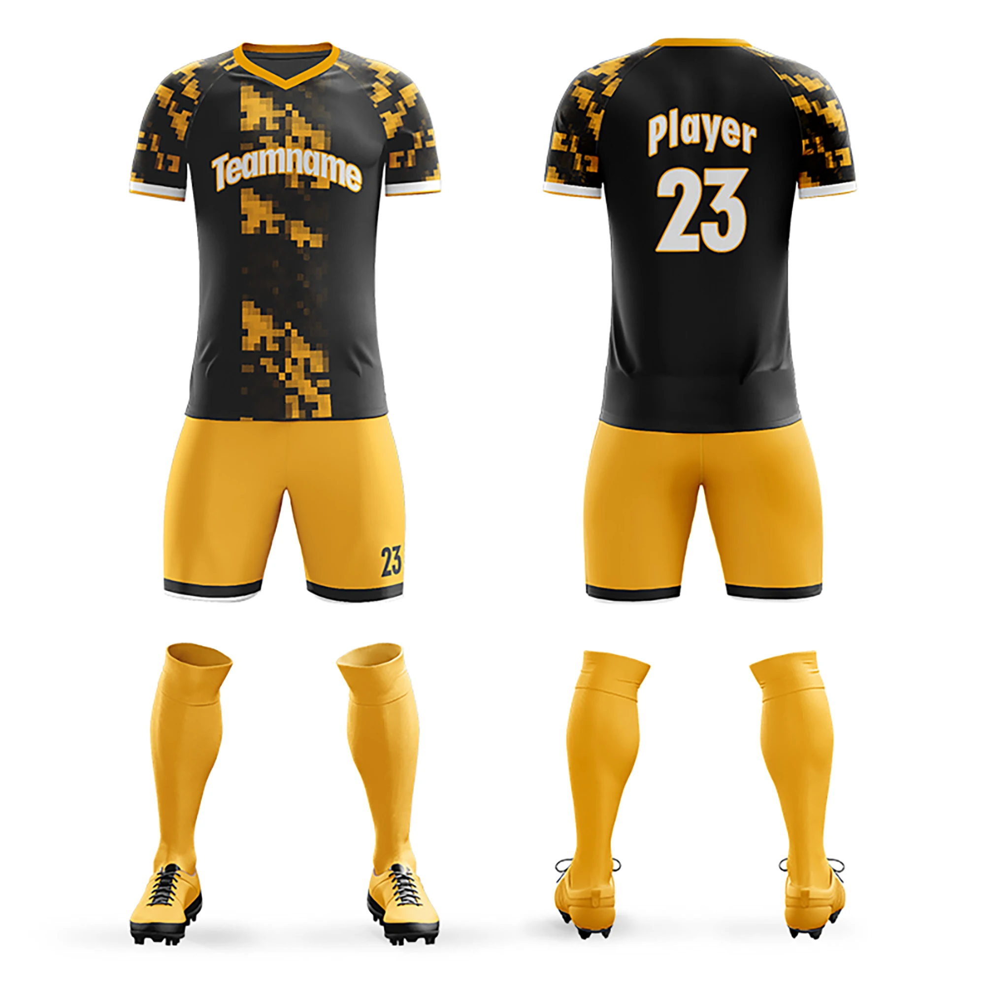 

Custom Soccer Jersey Sets Personalized Printed Name Number Mosaic Graffiti Soccer Shirt Set Men/Women/Youth Gift for Ball Fans