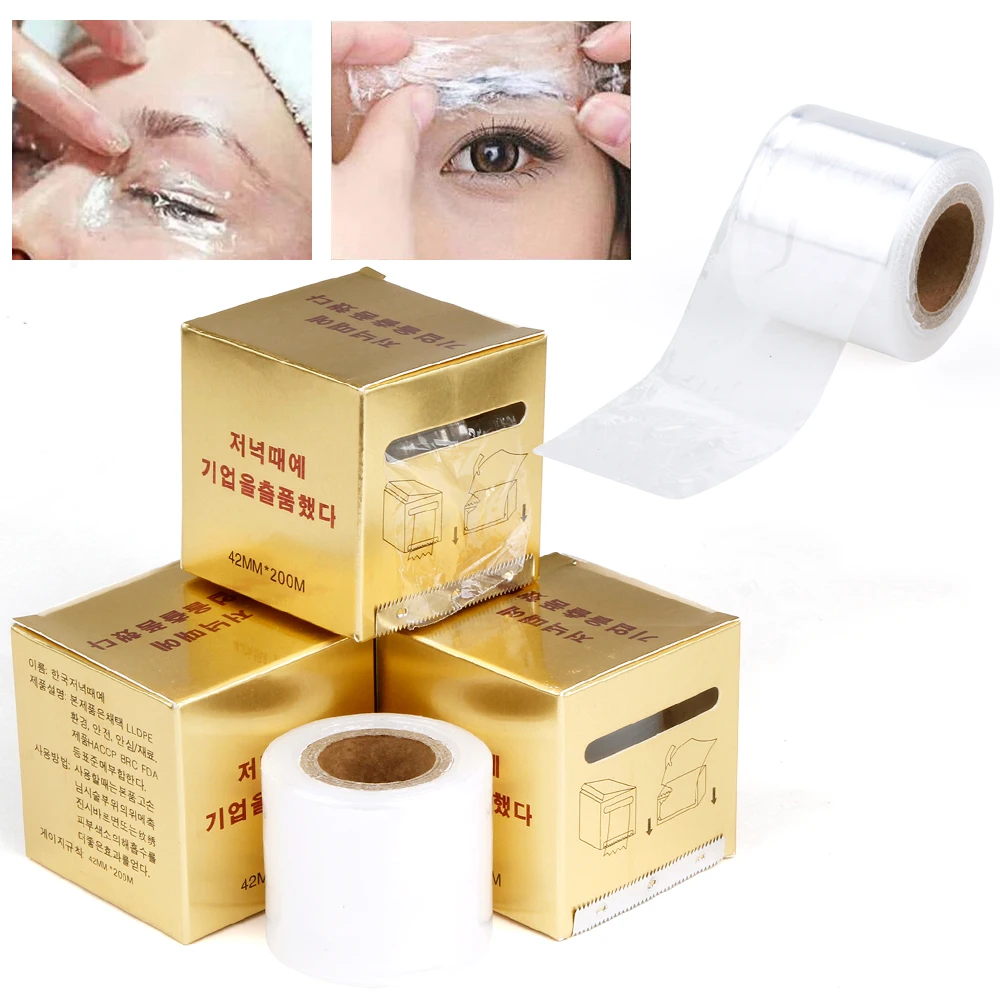 

1/2/3Roll Tattoo Preservative Film Clear Wrap Cover Permanent Makeup Accessories Disposable Eyebrow Film Microblading Supplies