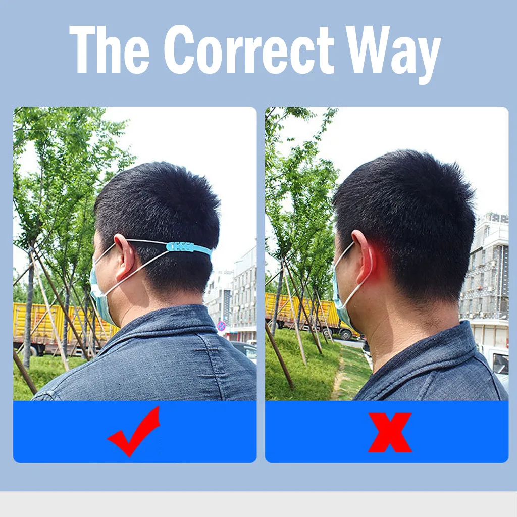 

5pc Facemask Lanyard Handy&Convenient Eyeglass Rope Anti-Tightening Ear Protector Ear Strap Adjustable Buckle Stretchy Band Tape