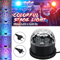 useu plug colorful rgb led crystal ball effect stage light lamp disco party stage lighting effect for home commercial ktv bar