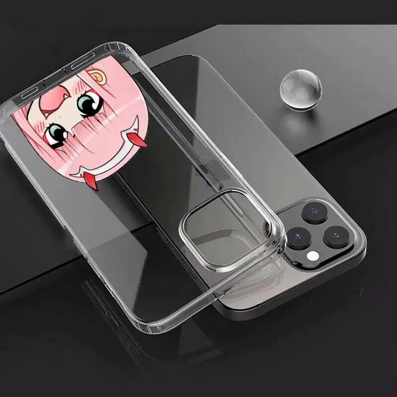 

Zero Two Darling in the FranXX Anime Phone Case Transparent for iPhone Samsung A S 11 12 6 7 8 9 30 Pro X Max XR Plus lite