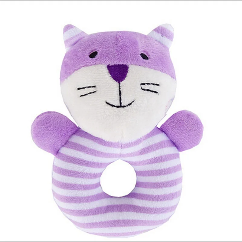 

Baby Boy Toys- Soft Rattle Set- Plush Blue Lamb- Sensory Activity