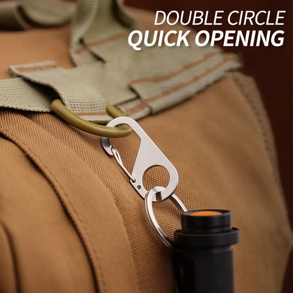 

8 Shape Carabiner Key Chain Ring Outdoor Climb Hanger Buckle Snap Hook Clip Carabiner Hook And Ring Clamp External Tools