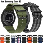 Ремешок для часов, нейлоновый спортивный браслет для Samsung Galaxy watch 46 мм 42 мм Active2 Active1 Gear S3 frontier, 20 мм 22 мм