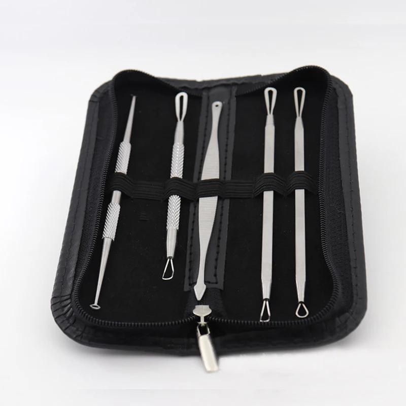 Игла для акне ручка сжатия прыщей инструмент из нержавеющей стали удаления угрей