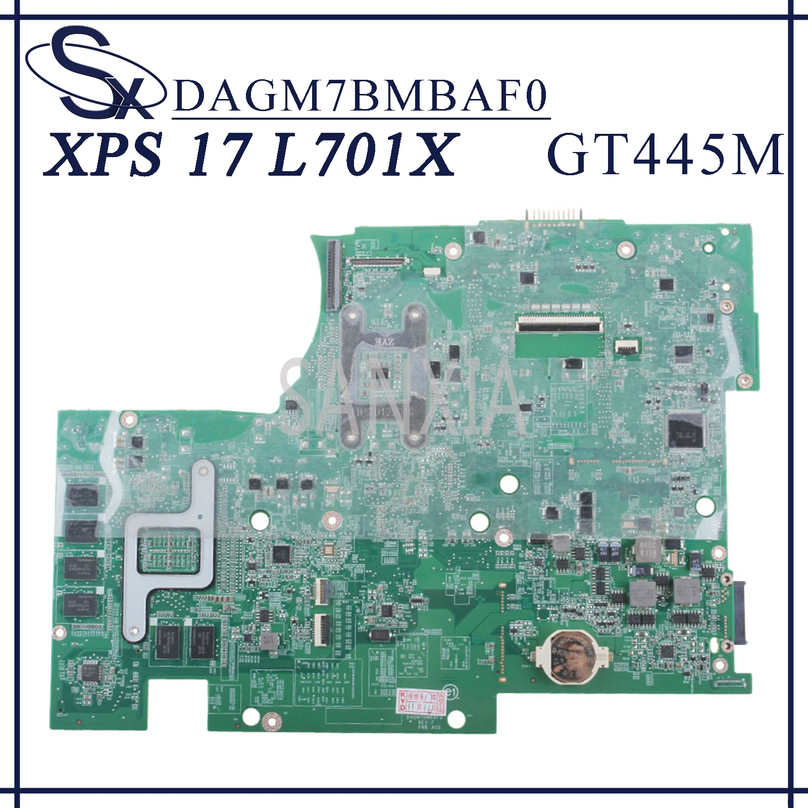 KEFU DAGM7BMBAF0     Dell XPS 17 L701X    GT445M CN-053JR7