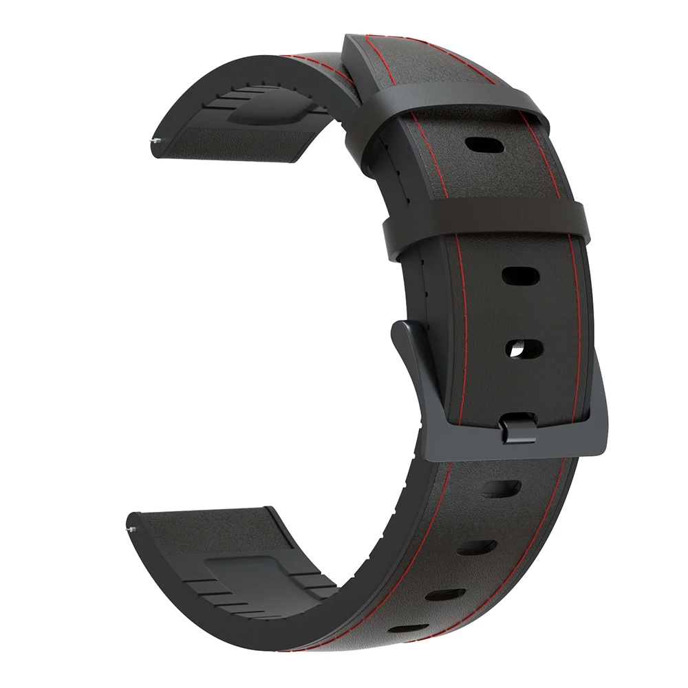 

22mm Watch Strap For Haylou Solar Genuine Leather Band Silicone Bracelet Watchbands For Xiaomi Haylou Solar LS05