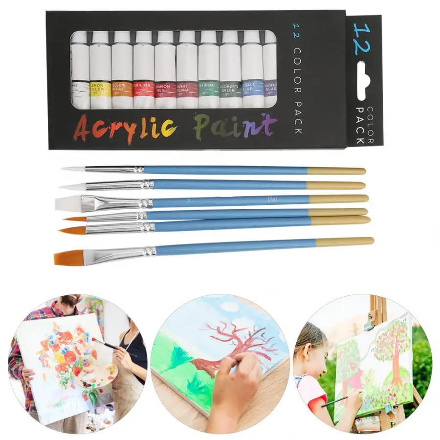 Набор для рисования акриловой краской кисти доска студентов-художников