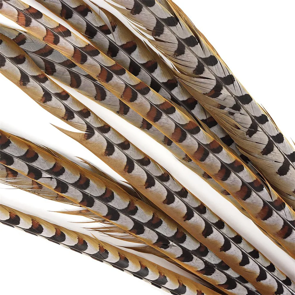 

Natural Lady Amherst Pheasant Feathers for Crafts12-72" Reeves Venery Pheasant Tail Feathers for Decoration Carnival Accessories