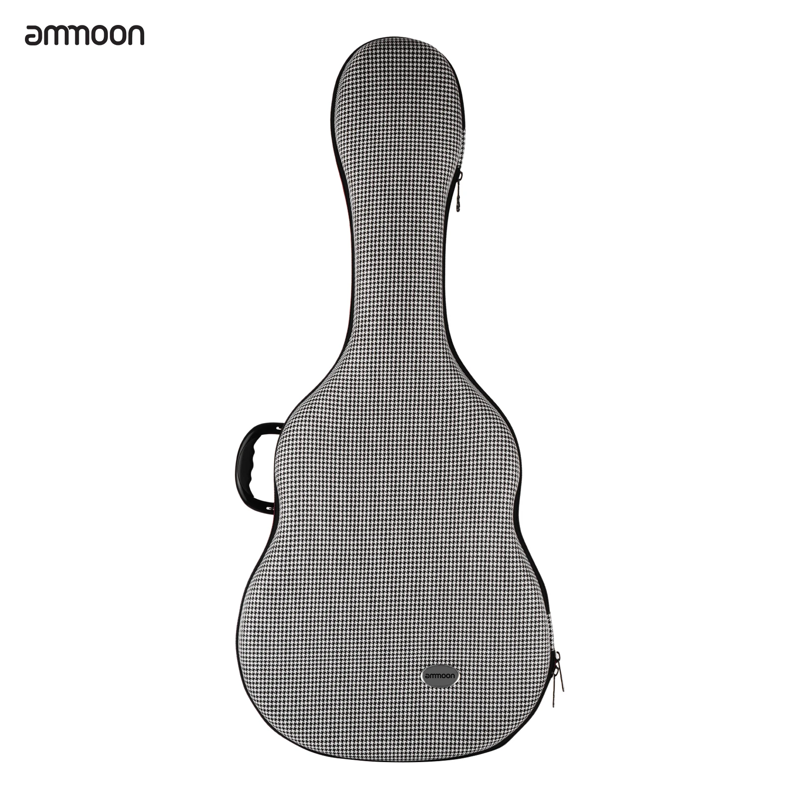 

Ammoon 39-41 дюймов Сумка для акустической гитары легкий жесткий чехол для переноски хлопок внешний плюш со съемными лямками