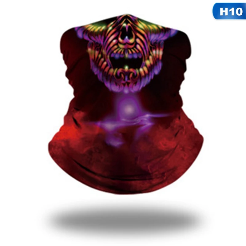 

Halloween Bandana Face Neck Gaiter Bandana Tube Snood Scarf Face Mask Cover Head Scarf Bandana Windproof Motorcycle Bike Warmer