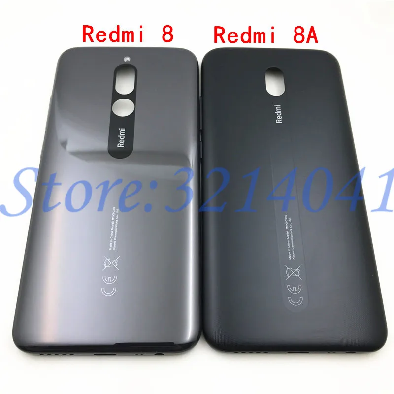 

Новая Пластиковая Задняя крышка аккумулятора для Xiaomi Redmi 8 8A, задняя крышка аккумулятора с боковым ключом