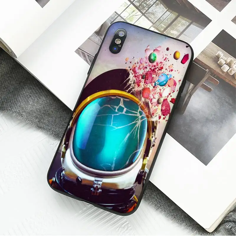 Чехол для телефона с изображением космоса Луны звезды Планеты звездного iPhone 11 8 7 6