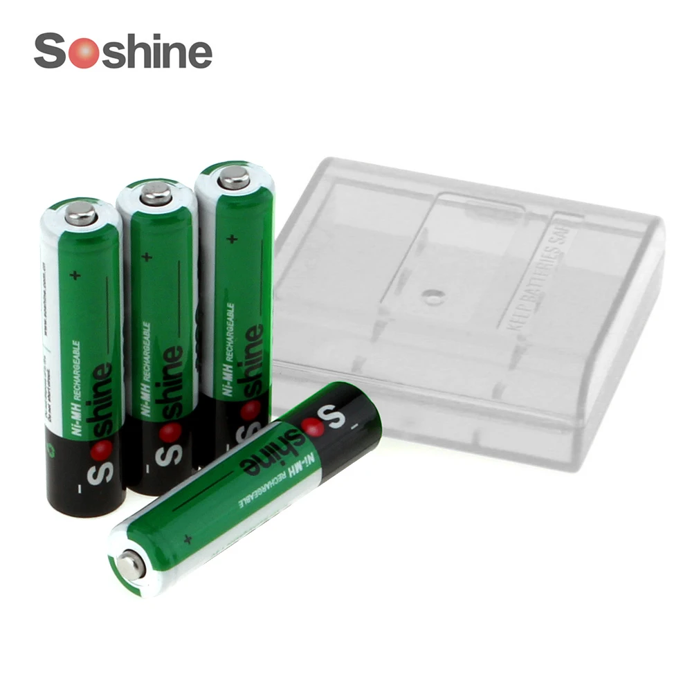 Аккумуляторная батарея Soshine Ni MH AAA 5 упаковок 4 шт. упак. 1100 мА · ч 3 А чехол для