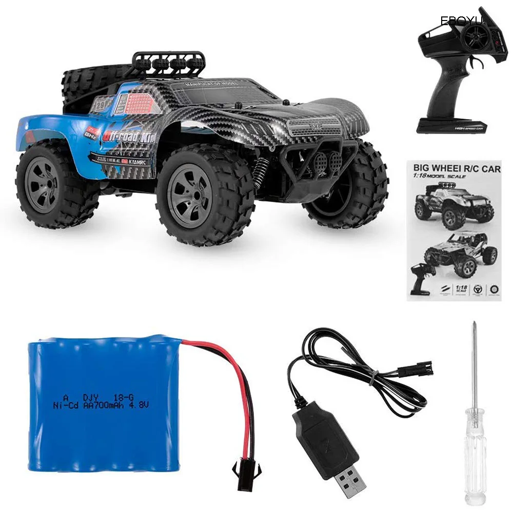EBOYU 1885B Радиоуправляемый автомобиль 2 4 ГГц 1/18 2WD большое колесо внедорожник
