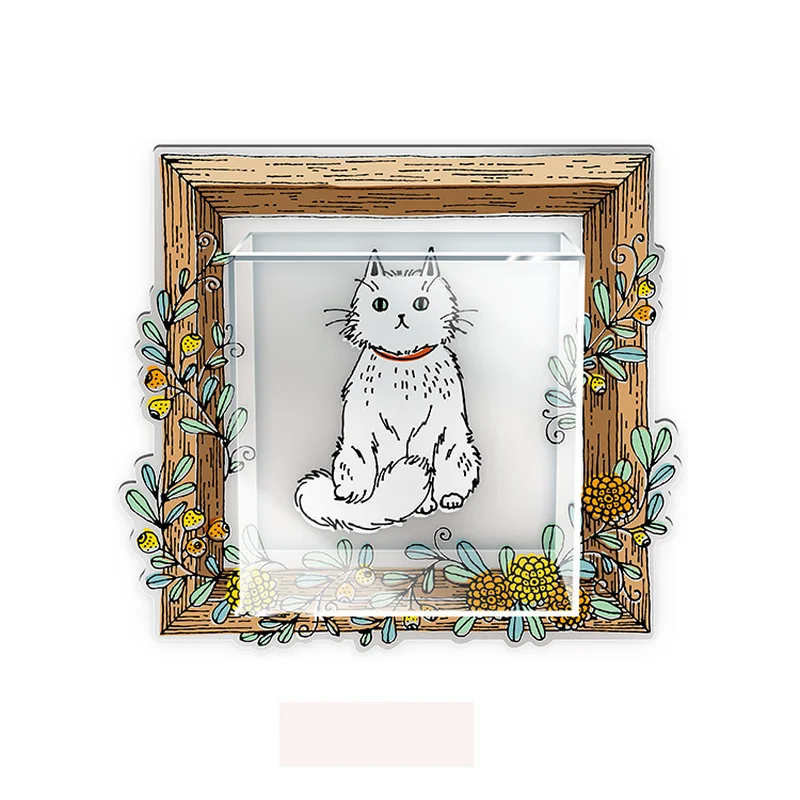 Бесшовные стикеры Настенные акриловые ящик для хранения прозрачный хлопок банка