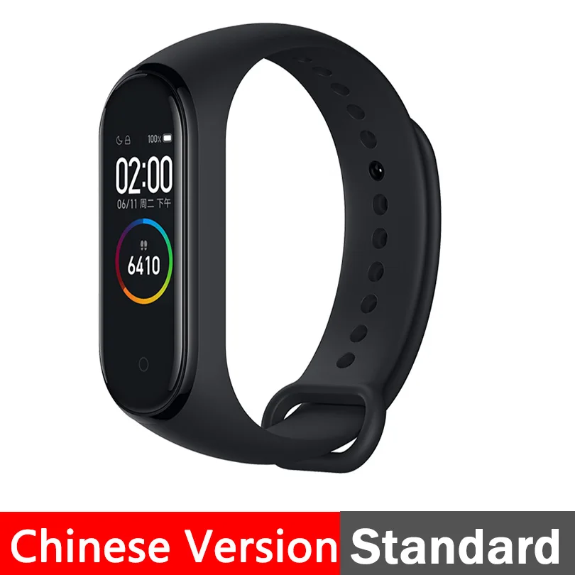 band 4 CN Xiaomi mi-браслет 4 Smart Bluetooth 5,0 mi Band 4 Браслет фитнес-браслет AMOLED сенсорный экран Музыка AI сердце - Цвет: band 4 CN
