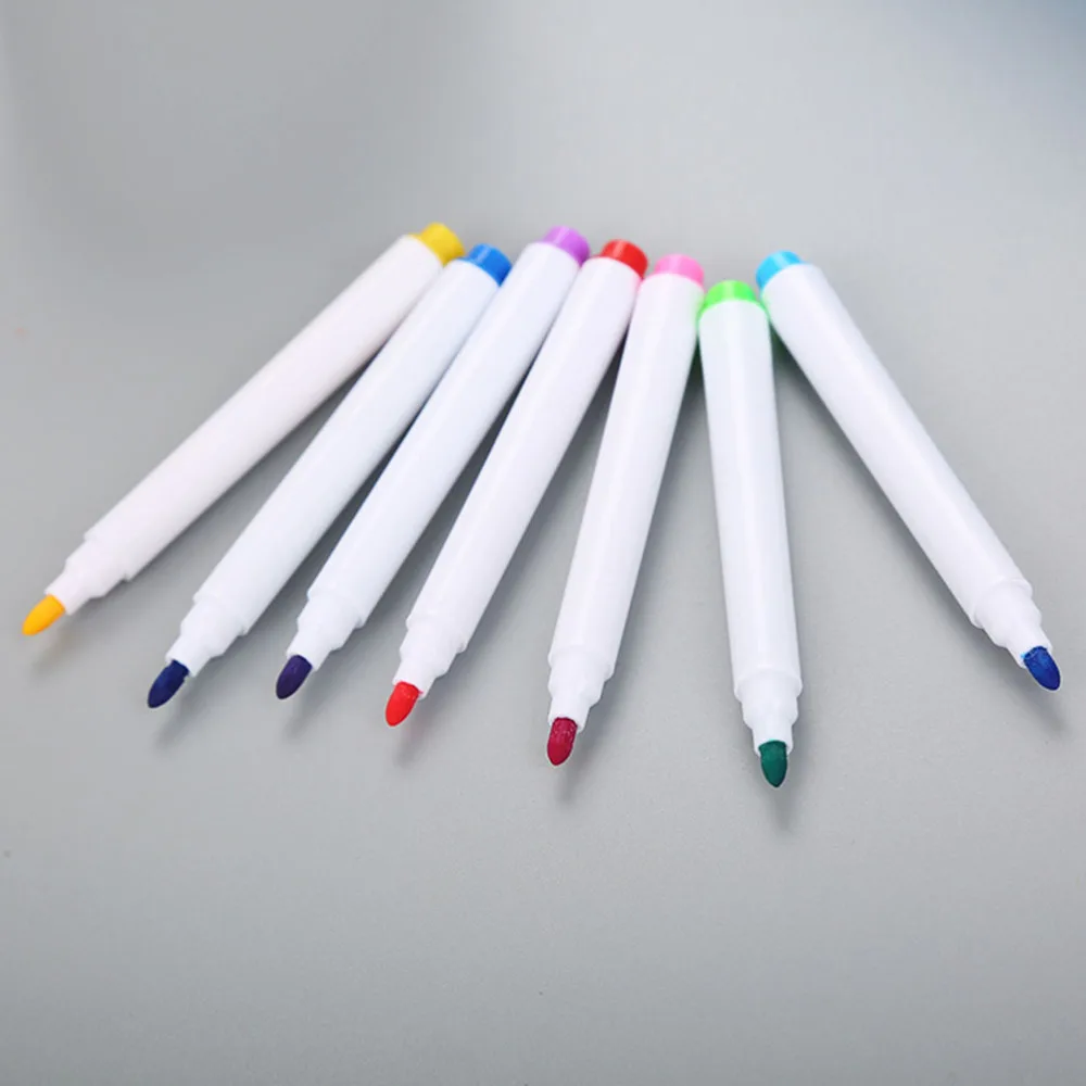 

24pcs Erasable Whiteboard Pen Magnetic Whiteboard Pen Erasable Marker Carrying Brush (8 Colors)