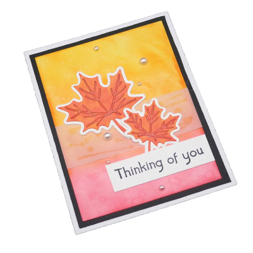

2020 Maple Leaf Stencil Metal Cutting Dies Leaves Background For Scrapbooking Practice Hands-on DIY Album Card Handmade
