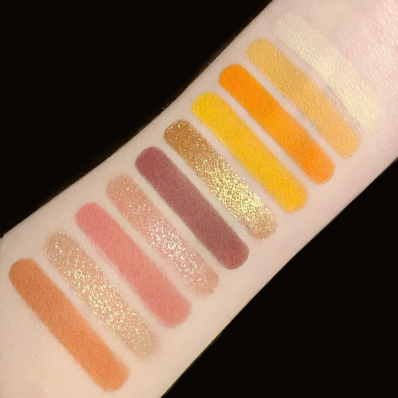 Палетка теней для век с алмазным блеском 20 цветов блестящие пигментированные